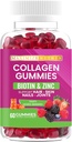 Collagen Vegan Gummies, Змішані ягоди Flavor, 60 Gummies, Підтримує волосся, шкіра, нігті, суглоби