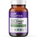 New Chapter Women’s Multivitamin, Iron, B6, B12, Biotin for Hair Growth, D3, VIT C, Zinc for Immune & Stress Support, Gentle on an Empty Stomach, One Daily, Non-GMO, Gluten-Free, 18+, 48 Tablets