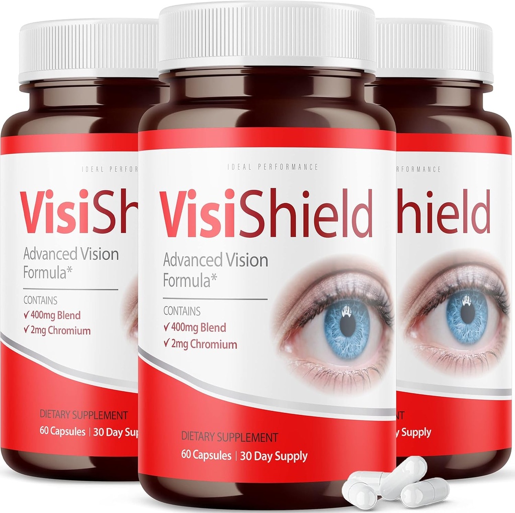 (3 Pack) Visishield Advanced Vision Formula for Eyes supplement Pills Vitamins (180 Capsules)