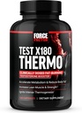 FORCE FACTOR Test X180 Termo Testosteron Ekspert və Kişilər üçün Fat Burner İnkişaf Metabolizm, Body Fatı azaldır, Kremi yaradır və Termogenez artırır, 120 Kapsüls