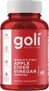 Goli Jablko Cider Ocot Gummy Vitamíny - 60 Počet - Vitamín B12, Želatína bez, Gluten-free, Vegan & Non-GMO