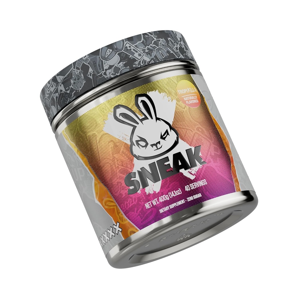 SNEAK Energy Drink Powder (Powder) - Tropikilla - bez cukura. Nekādu nastu. Tikai dabas kofeīns, Focus-Boosting Nootrops -- 40 Kalpo