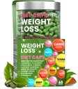 BIOTEQUELAB Weight Loss Diet Capsules, Natural Appetite Suppressant, Day & Night Fat Burner for Women & Men with Apple Cider, Green Coffee Bean Extract, Metabolism Booster Supplement - 60 Pills