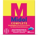 Midol Complete Gelcaps 24ct: Midol Complete Menstrual Pain Relief Gelcaps with Acetaminophen for Menstrual Symptom, PMS Relief, and Period Cramp Relief - 24 count (Packaging May Vary)