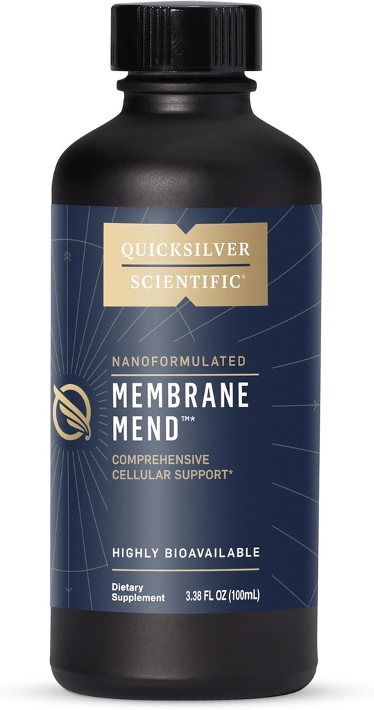 Quicksilver Scientific Membran Mend - Brain, Cellular və Fosphatidyl Choline (PC), Vitamin E Tocotrienols, Ahiflower Oil & Astaxanthin Təhsilləri (3.38oz / 100ml)
