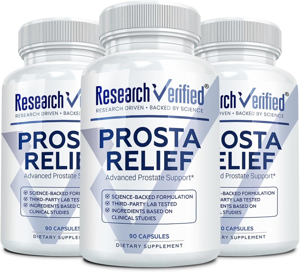 Araşdırılmış Prosta Relief - Saw Palmetto və Bioperine - Prostate Health; Bladder & Urinary Health, Drive və Performans; Pure Natural, 90 Kapsüller (Böyük 3)