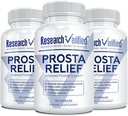 Onderzoek Verified Prosta Relief - Saw Palmetto en Bioperine - Prostate Health; Blader & Urinary Health, Drive and Performance; Pure Natural, 90 Capsules (Pack of 3)