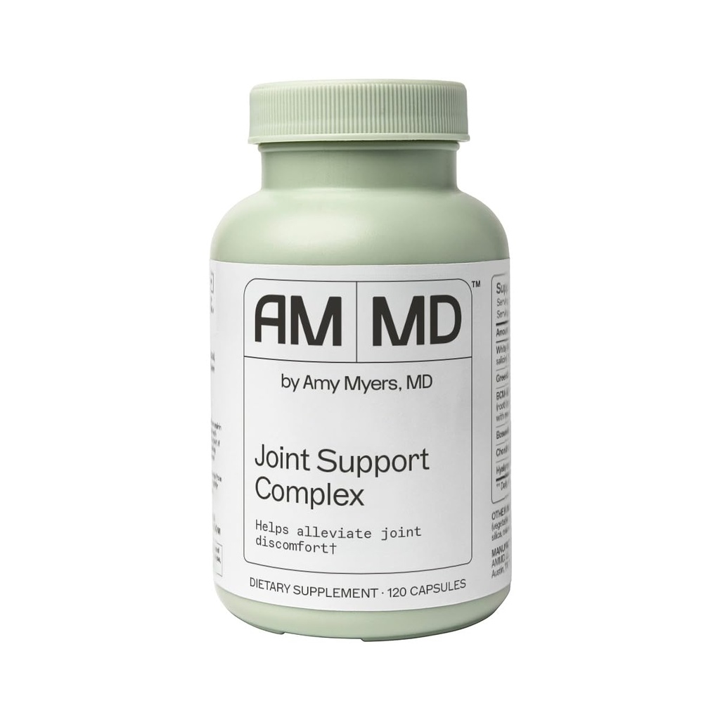 Amy Myers MD Joint Support Complex Supplement - Supports Joint Health & Mobility - Glucosamine HCL - Chondroitin - Turmeric - 120 Capsules