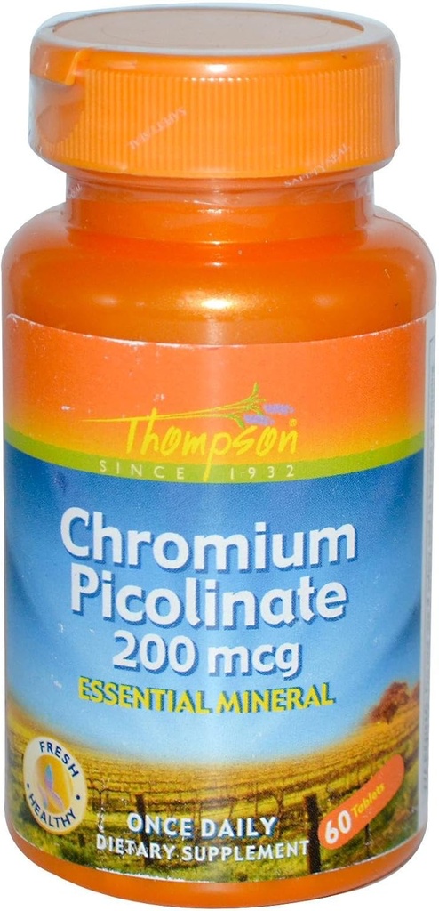 Thompson Chromium Picolitiu, Taulat (Btl-Plast) 200mmg 60ct