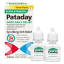 Pataday Once Daily Extra Strength Relief Allergy Eye Drops, 2.5 ml, Twin Pack, Antihistamine Eye Drops with Olopatadine 0.7% for Relief from Eye Allergy Itching, Works Up to 24 Hours