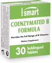 Supersmart - Coenzymated B Formula - Enthält alle B-Gruppe Vitamine - Fünfmal mehr aktiv | Non-GMO & Glutenfrei - 30 Tabletten