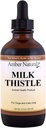 AMBER NATURALZ Milk Thistle Herbal supplement til hunde og katte nogensinde 124; Understøtter normal leverfunktion og afgiftning nogensinde 124; Naturlig støtte til leverstøtte og hudsundhed