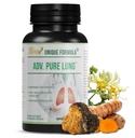 Adv. Pure Lung | Lung Cleanse and Detox | Herbal Respiratory Supplement for Lung Support with Chaga Mushroom, Curcumin Turmeric, Honeysuckle Flower, Astragalus, Quercetin, Pomegranate