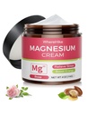 Magnesi Natural del Topnesi Cream per a dormir, Nighttime Magnesi Lolis per a dolor i Leg Cramps, Muscle relaxació, Calim, Deep Hydration per al Care.(Rose-1)