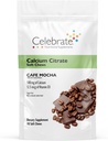Celebrar Vitaminas Bariatric Calcium Citrate Soft Chews con Vitamina D3, 500 mg, Citrato de Calcio Libre de Azúcar para Pacientes Bariatrices, Café Mocha, 90 cuentan