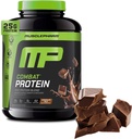 Muscle Pharm Combat Protein Powder, čokoladno mleko aroma, gorivo mišice za produktivne vadbe, 5 Beljakovinski viri, vključno z izolatom sirotkinih beljakovin in jajčni albumin, Gluten Free, 4 lb, 52 Serving