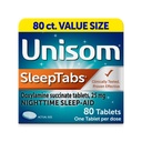 Unisom SleepTabs, Nighttime Sleep-aid, Doxylamine Succinate, 80 Tablets