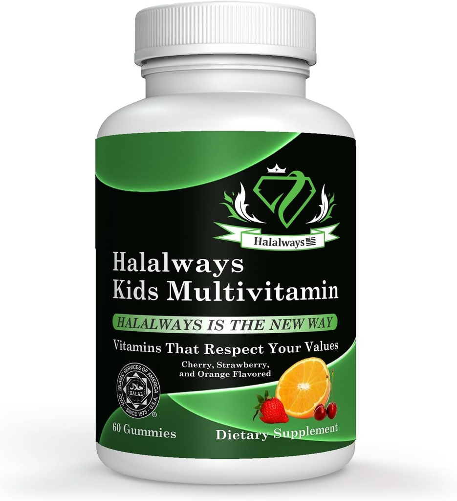 Hal always Kids Daily Gummy Haltal được dự đoán đa vũ trụ cho trẻ em, vitamin C, D3 và nhiều hơn nữa cho hỗ trợ Immune Cherry, dâu tây, cam Flavors dự án hỗ trợ Halal