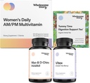 PMS Support Bundle ← Myo-Inositol &amp; D-Chiro Inositol Blend Capsule 30-Day Supply ← Vitex Chasteberry Suplemento para Mujeres 120-Day Supply ← Premium Multivitamin for Women ← Morning Sickness Tea 15ct