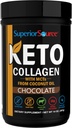 Fonte superior Keto Collagen - Pó de proteína de colágeno com óleo MCT - Suporta cabelo, pele, unhas e saúde conjunta - Dairy-Free - Chocolate, 14 onças