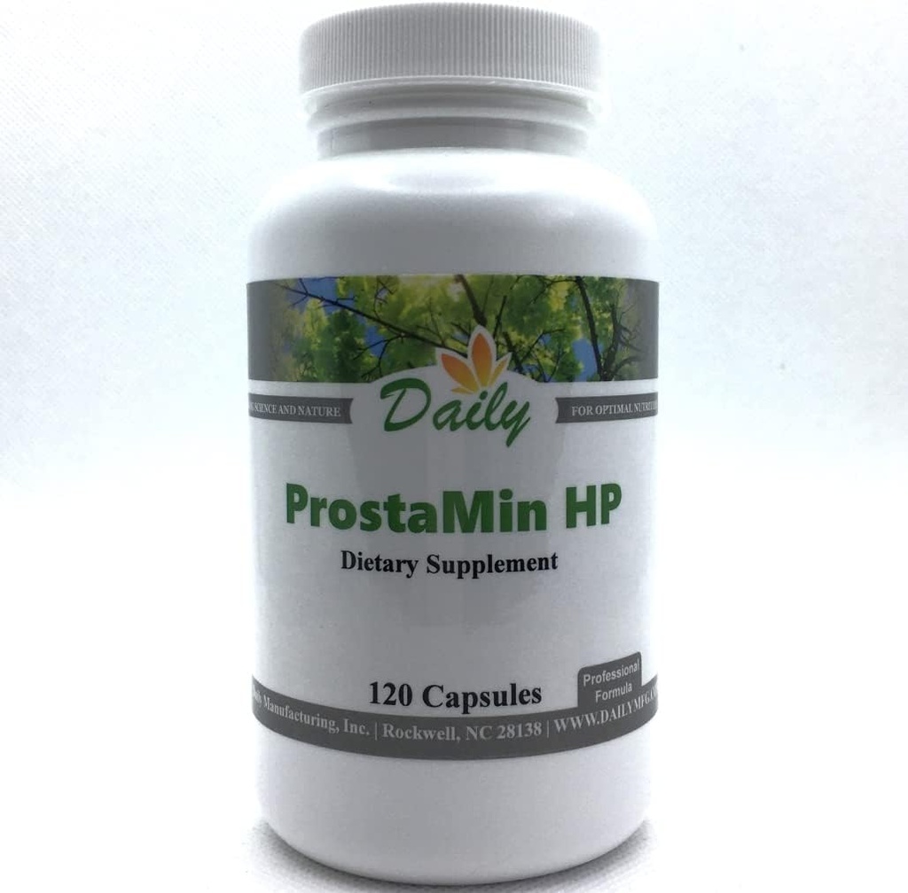 每日制造 ProstaMin HPTM(Beta Sitosterol、Pygeum、Reishi蘑菇、蒜提取物、Curcumin(来自Tumic)和锌)