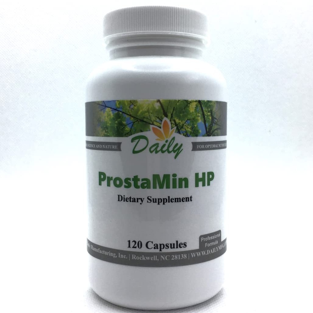 Daily Manufacturing ProstaMin HP™ (Beta Sitosterol, Pygeum, Reishi Mushroom, Garlic Extract, Curcumin (from Tumeric) & Zinc)