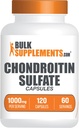 BulkSupplements.com Chondroitin 황산염 캡슐 - 영양 보충, Chondroitin 황산염 1000 mg - 글루텐 무료, 서빙 당 2 캡슐, 120 개 (팩 1)