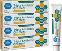 Med Pride Triple Antibiotic Pride Ointment Tube 1 Oz 4-Pack, Førstehjelp for mindre sår, Scratches, Abrasions, med sink, Neomycin, Polymyxin