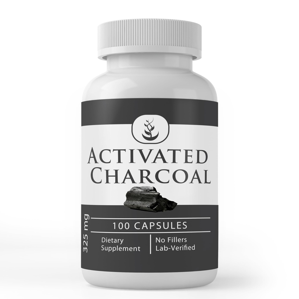 Pure Original Ingredients Activated Charcoal, (100 Capsules) Always Pure, No Additives Or Fillers, Lab Verified