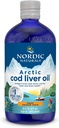 Nordic Naturals Arctic Cod Liver Oil, Orange - 16 oz - 1060 מ"ג אומגה 3 עם EPA & DHA - Heart & Brain Health, Immunity בריאות, כלל בריאות - Non-GMO - 96 משרתים