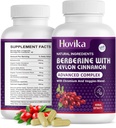 Berberine HCL Capsules 1200 mg - Berberine 补充 锡兰桂,铬,Veggies Blend - 支持代谢和免疫系统, Gut Health - 120 ct 容易吞咽 Vegan 药丸