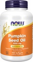 Now Supplements, Pumpkin Seed Oil 1000 mg com ácidos gordos essenciais e fitoesteróis, prensados a frio, 100 Softgels