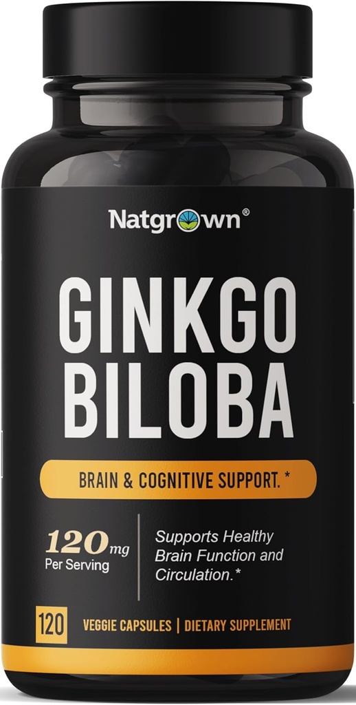 Ginkgo Biloba 120mg - Papildus stiprums Ginkgo Biloba Extract Capsules - 120 Count
