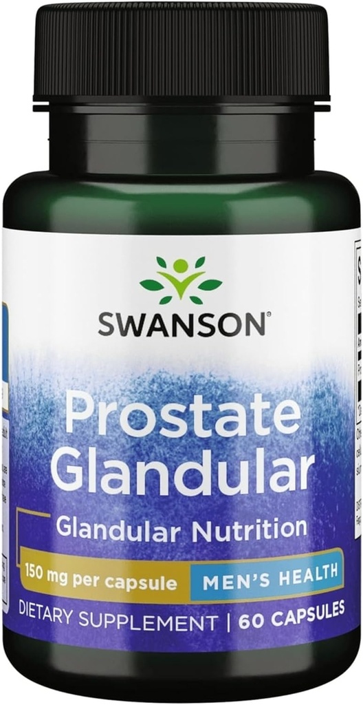 Swanson Raw Prostate Glandular 150 Milligrams 60 kapsulak
