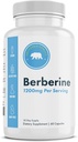 Berberine Supplement 1200mg - 60 Vegan Капсули - Глютен Free, Non-GMO, Dairy Free - 30 день постачання