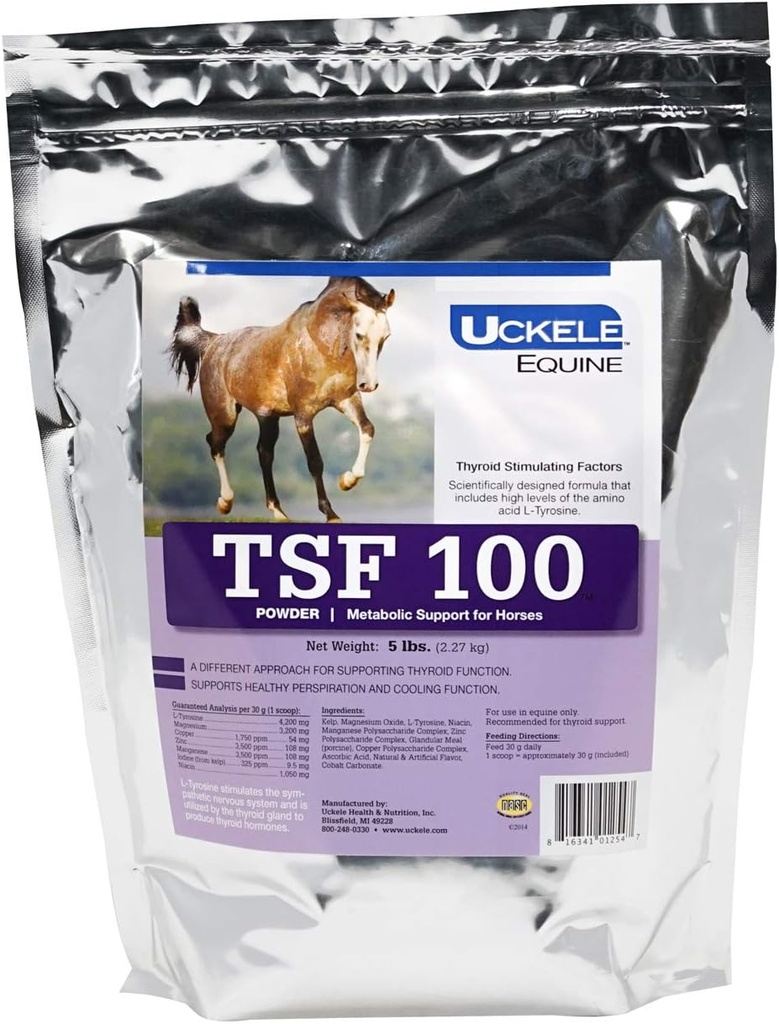 Uckele Equine TSF 100 Metabolic Support Powder, 5 Pound Bag