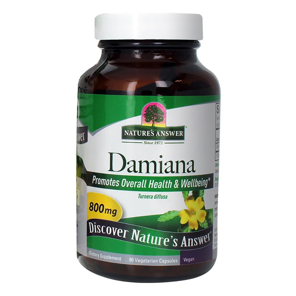 Nature's Answer Damiana, 90 Vegetarian Capsules (400 mg per Capsule)