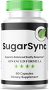 (1 pacchetto) Capsule di ottimizzazione dello zucchero Sync Glyco, Optimiser di SugarSync Glyco, Ottimizzatore del giunto di Sugar Sync, Formula di Detox di Gluco Cleanse di Sugar Sync, Recensioni di glicole di SugarSync (60 capsule)