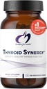 Designs for Health Thyroid Synergy - Tyroid Support Supplement with jod, American Ginseng, Selenium, Cynk + Mangan - Vegan Thyroid Vitamins, Gluten Free (120 kapsułki)