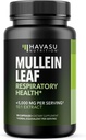 Mullain Leaf Capsules for Respirations - 5000mg extraute 10: 1 per a la implementació de Lung i Imne function - 90 comte - Vegan, No-GMO Capsules - Hebal suplementari per a Dailynes - 3 Previsiony