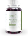 Bella High Dosage Melatonin Gummys – 60 mg Per service – 天然草莓, 老年莓和蓝莓火焰 – 强壮的超强高糖配方