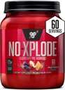 BSN N.O.-XPLODE Pre workout täydentää Creatiini, Beta-Alanine, ja energia, hedelmäpunch, 60 tarjoilua, 2,45 punta (Packaging May Vary)