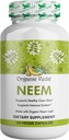 Luomu Veda Neem kapselit, 1000 mg - Luomu kasviperäisten täydentää Valmistettu Ayurvedic Intia Neem Leaf Powder - Tukee Radiant iho, Immuuni, Detox, Terve Inflamatory Response - 120 kasviskapselit