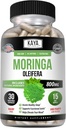 Kaya Naturals Moringa Leaf - Complete Greens Superfood תוסף - עץ נס טהור מורינגה - Boost Energy - ויטמין Dense מזינים עבור מבוגרים - 30 Veggie Count