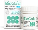 BioGaia Prodentis | Оральные пробиотики | Содействует здоровым деснам и зубам | Защита от плохого дыхания и стоматологических проблем | Улучшает здоровье полости рта | Минт ароматизированный зубной пробиотик Lozenge