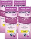 Monistat Chafing Relief Powder Gel, Long- Language Anti- Chafing Protection for Bikini Area, Thirs and Bra Lines, 1,5 Oz, Pack of 4
