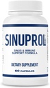 Mizzle SinuProl Nasal & Immune Support Supplement with Quercetin with Bromelain, Ideal Option for People Who Rely on Natural Sinus Decongestant, Sinus Rinse or Natural Antihistamine, 60 Capsules