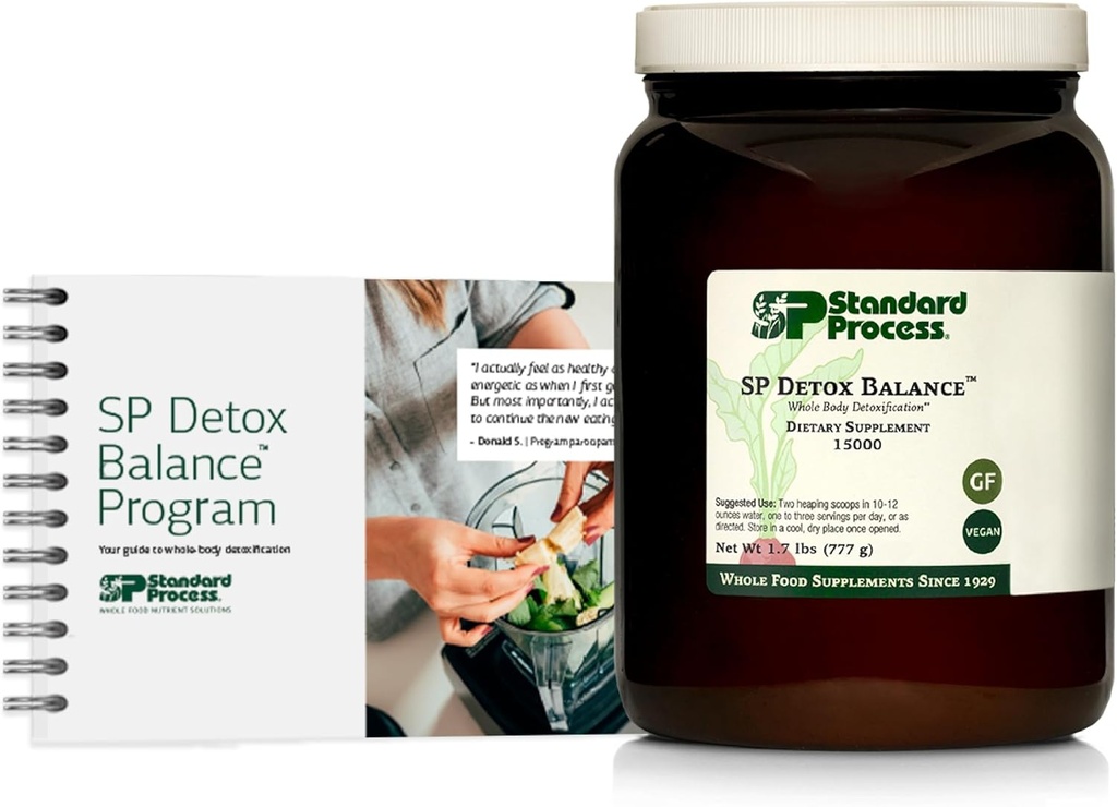Standard Process SP Detox Balance, 10-dagen programma Kit - Detox Reinigen met Pea Proteïne, IJzer, Magnesium & Choline - Veganistisch, Niet-Dairy & Glutenvrije - 1 Kit