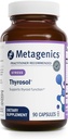 Metagenics Thyrosol - Vitamin & Mineral Supplement för hälsosam Thyroid Support & Stress-Related Fatigue * - med Zink, Selenium & Rhizoe Extract - 90 kapslar