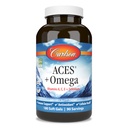 Carlson - ACES + Omega, Vitamins A, C, E & Selenium + Omega-3s EPA and DHA, Health Support, 180 Softgels